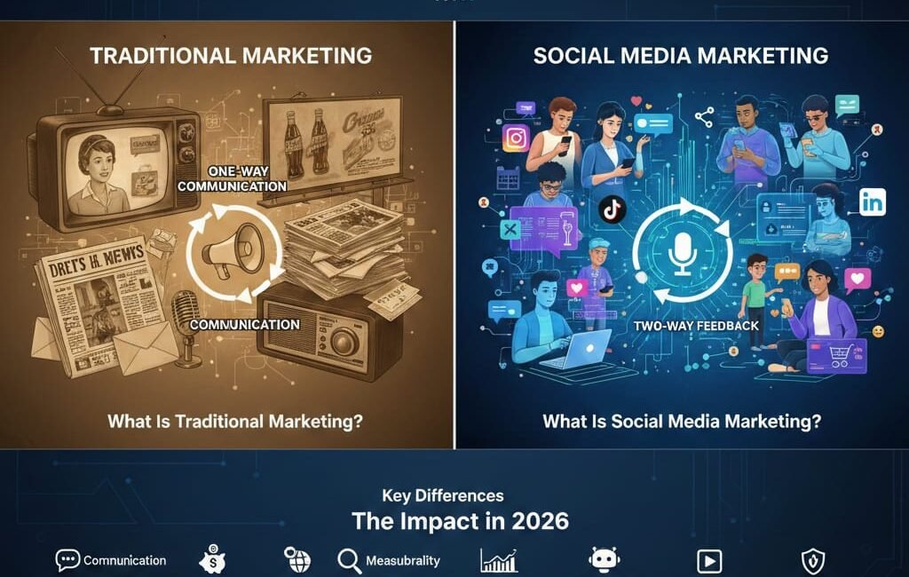 How Social Media Marketing Is Different from Traditional Marketing — And Its Impact in 2026